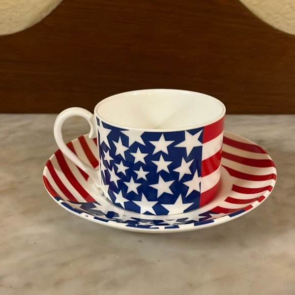 Rare-Vintage-Mayfair-Americana-Bone China-Tea Cup And Saucer-Made In England - Picture 1 of 8